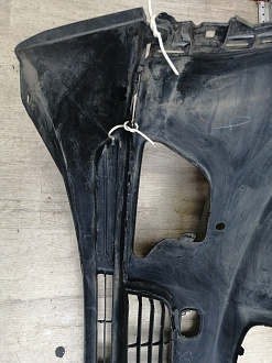 AA045951; Бампер передний; под паркт.; под омыват. (52119-0E220) для Toyota Highlander III (2014 — 2016)/БУ; Оригинал; Р1, Мелкий дефект; 