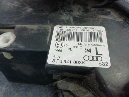 Фара галоген левая Ауди A3 II 8P рест. 1 Sportback 5D 2004-2008, б/у, фото 2