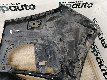 AA040334; Бампер передний, S-line; без паркт.; под омыват. (4M0807437) для Audi Q7 II (2015-2020)/БУ; Оригинал; Р1, Мелкий дефект; 