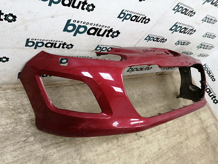 AA027875; Бампер передний; без паркт.; под омыват. (9674576177) для Peugeot 308 I рест. (2011-2015)/БУ; Оригинал; Р1, Мелкий дефект; 