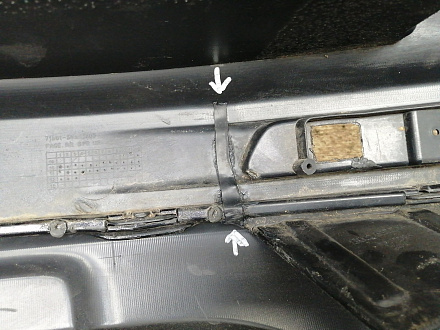 AA027629; Бампер задний; под паркт. (71501SWAZZ00) для Honda CR-V III рест. (2009-2012)/БУ; Оригинал; Р1, Мелкий дефект; 