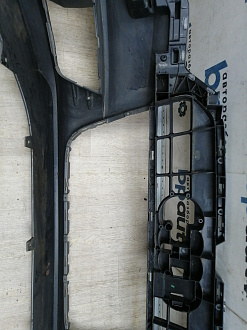 BA000165; Бампер передний; под паркт.; под омыват. (4G0 807 437) для Audi A6 C7/БУ; Оригинал; Р1, Мелкий дефект; 