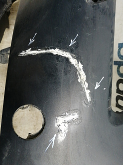 AA045421; Бампер передний; без паркт.; под омыват. (13288286) для Opel Insignia/БУ; Оригинал; Р2, Удовлетворительное; 