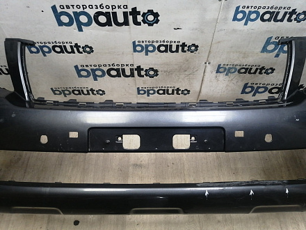 AA046003; Бампер передний; под паркт.; под омыват. (52119-60E01) для Toyota Land Cruiser Prado 150 (2010 — 2013)/БУ; Оригинал; Р1, Мелкий дефект; 