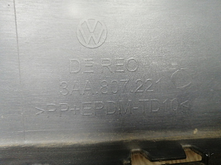 AA044397; Бампер передний; под паркт.; под омыват. (3AA807221) для Volkswagen Passat/БУ; Оригинал; Р1, Мелкий дефект; 