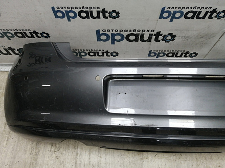 AA044589; Бампер задний; под паркт. (6R6807421BK) для Volkswagen Polo V Hatchback (2009-2013)/БУ; Оригинал; Р1, Мелкий дефект; 