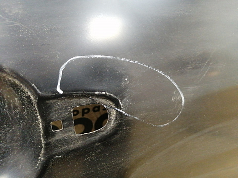 Фотография детали AA035470; Дверь задняя правая (67113-12310) для Toyota Corolla/Нов с деф; Оригинал; Р2, Удовлетворительное; . Фото номер 2