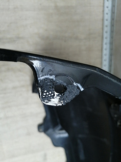 AA046081; Бампер задний; без паркт. (85022 9U040) для Nissan Note/БУ; Оригинал; Р1, Мелкий дефект; 