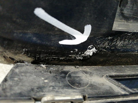 Фотография детали AA028822; Решетка радиатора (86351-3X000) для Hyundai Elantra V (MD) (2010-2013)/БУ; Оригинал; Р1, Мелкий дефект; . Фото номер 8