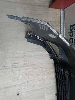 AA045986; Бампер передний; под паркт.; под омыват. (52119-0E220) для Toyota Highlander III (2014 — 2016)/БУ; Оригинал; Р1, Мелкий дефект; 