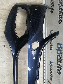 AA046175; Бампер передний; под паркт.; без омыват. (A2058850525) для Mercedes-Benz C-klasse IV (W205) (2014-2018)/БУ; Оригинал; Р1, Мелкий дефект; 