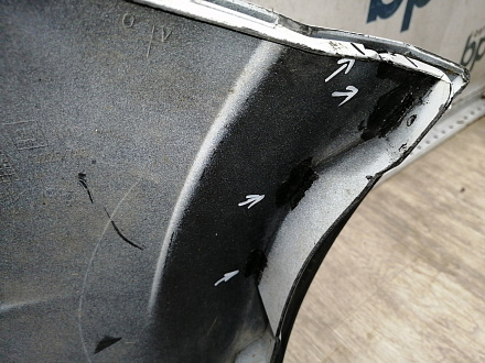 AA045407; Бампер передний; без паркт.; без омыват. (13225746) для Opel Astra/БУ; Оригинал; Р1, Мелкий дефект; 