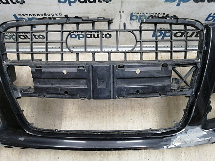 AA045534; Бампер передний; под паркт.; под омыват. (4L0 807 437 H) для Audi Q7 I рест. (2010-2015)/БУ; Оригинал; Р1, Мелкий дефект; 