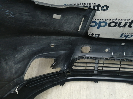 AA045950; Бампер передний; под паркт.; под омыват. (52119-0E220) для Toyota Highlander III (2014 — 2016)/БУ; Оригинал; Р1, Мелкий дефект; 