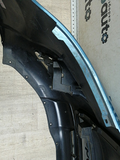 AA046290; Бампер передний; без паркт.; без омыват. (6400C950) для Mitsubishi ASX I (2010-2013)/БУ; Оригинал; Р1, Мелкий дефект; 