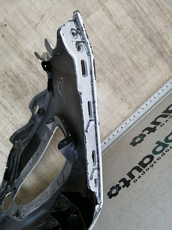 AA044979; Бампер передний; без паркт.; под омыват. (86511-2W000) для Hyundai Santa Fe III (2012 - 2015)/БУ; Оригинал; Р2, Удовлетворительное; 