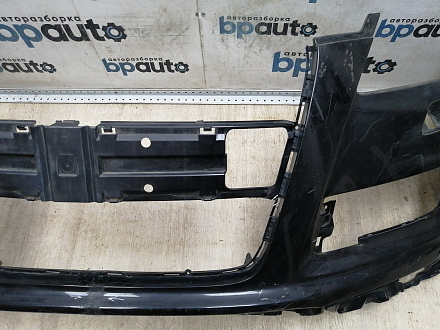 AA045530; Бампер передний; под паркт.; под омыват. (4L0 807 437 H) для Audi Q7 I рест. (2010-2015)/БУ; Оригинал; Р1, Мелкий дефект; 