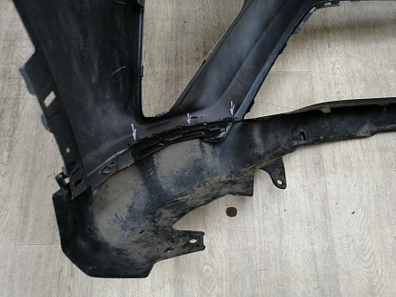 AA044917; Бампер передний; без паркт.; под омыват. (52119-0R180) для Toyota Rav4 40 рест. (2015 — 2019)/БУ; Оригинал; Р1, Мелкий дефект; 