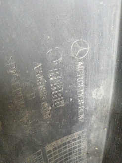 BA000062; Бампер передний; под паркт.; без омыват. (A2058850525) для Mercedes-Benz C-klasse IV (W205) (2014-2018)/БУ; Оригинал; Р1, Мелкий дефект; 