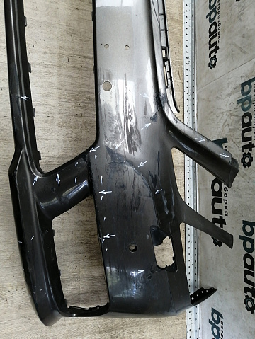 Фотография детали BA000088; Бампер передний AMG; под паркт.; под омыват. (A2128853525) для Mercedes-Benz E-klasse W212 S212/БУ; Оригинал; Р2, Удовлетворительное; . Фото номер 3