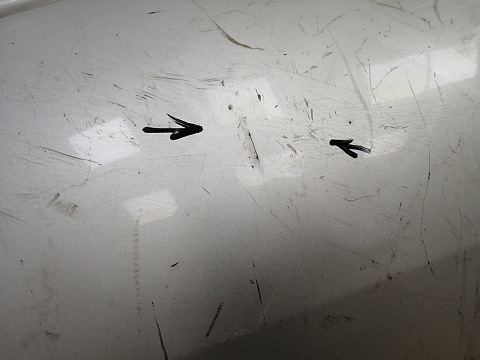 Фотография детали AA033383; Бампер задний; под паркт. (106 807 421 B) для Skoda Octavia I рест. Liftback  (2000-2011)/БУ; Оригинал; Р1, Мелкий дефект; . Фото номер 7