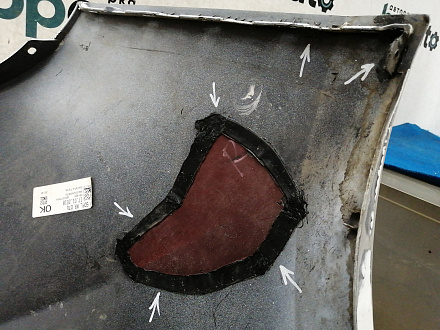 AA031141; Бампер задний; под паркт. ( 86611-A2600) для Kia CEED II рест. Hatchback 5D (2015- 2018)/БУ; Оригинал; Р2, Удовлетворительное; 