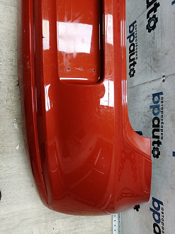 BA000210; Бампер задний; без паркт. (6R6807421BK) для Volkswagen Polo V Hatchback (2009-2013)/БУ; Оригинал; Р1, Мелкий дефект; 