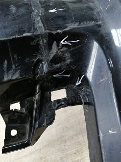 AA045530; Бампер передний; под паркт.; под омыват. (4L0 807 437 H) для Audi Q7 I рест. (2010-2015)/БУ; Оригинал; Р1, Мелкий дефект; 