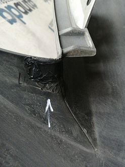 AA045680; Бампер передний; без паркт.; без омыват. (52119-02680) для Toyota Auris I (2007- 2010)/БУ; Оригинал; Р1, Мелкий дефект; 