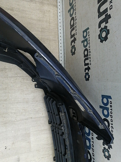 AA045947; Бампер передний; под паркт.; под омыват. (52119-0E220) для Toyota Highlander III (2014 — 2016)/БУ; Оригинал; Р1, Мелкий дефект; 