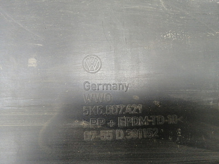 AA030182; Бампер задний; без паркт. (5K6807421) для Volkswagen Golf VI HB 5D (2008- 2012)/БУ; Оригинал; Р1, Мелкий дефект; 