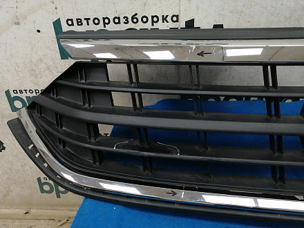 Решетка радиатора Фольксваген Polo VI Liftback 2020- 2022, б/у, фото 4