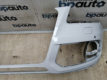 BA000137; Бампер передний; под паркт.; под омыват. (8R0 807 437 M) для Audi Q5 I рест. (2012-2017)/БУ; Оригинал; Р1, Мелкий дефект; 