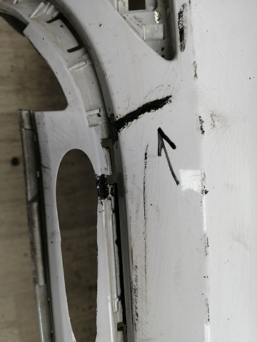 Фотография детали AA044442; Бампер задний; под паркт. (5C6807421) для Volkswagen Jetta VI (2010- 2014)/БУ; Оригинал; Р1, Мелкий дефект; . Фото номер 7