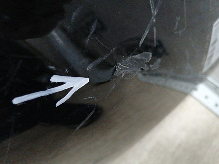 AA045799; Бампер передний; под паркт.; под омыват. (62022-4HD0H) для Infiniti Q50 (2013-2017)/БУ; Оригинал; Р1, Мелкий дефект; 