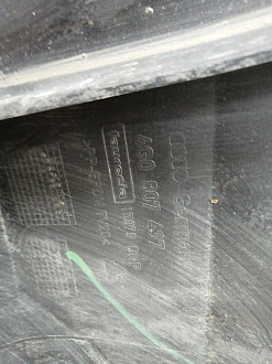 BA000172; Бампер передний; под паркт.; под омыват. (4G0 807 437) для Audi A6 C7/БУ; Оригинал; Р1, Мелкий дефект; 