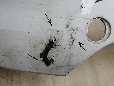 AA045258; Бампер передний; без паркт.; без омыват. ( BB5317C831) для Ford Explorer V (2011-2015)/БУ; Оригинал; Р2, Удовлетворительное; 