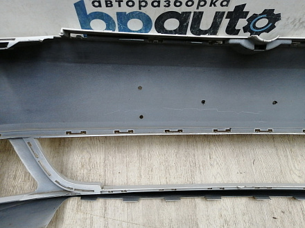 AA044390; Бампер передний; без паркт.; под омыват. (5С6807221B) для Volkswagen Jetta VI (2010- 2014)/БУ; Оригинал; Р1, Мелкий дефект; 