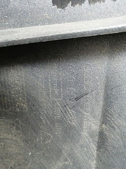 BA000165; Бампер передний; под паркт.; под омыват. (4G0 807 437) для Audi A6 C7/БУ; Оригинал; Р1, Мелкий дефект; 