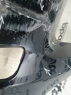 BA000186; Бампер передний; без паркт.; под омыват. (52119-05190) для Toyota Avensis/БУ; Оригинал; Р2, Удовлетворительное; 