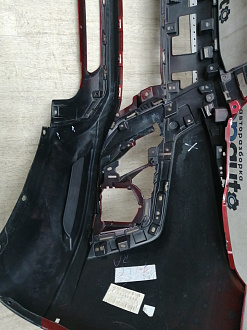 AA045833; Бампер передний; без паркт.; без омыват. (6400J025ZZ) для Mitsubishi ASX I рест.2 (2016- 2019)/БУ; Оригинал; Р1, Мелкий дефект; 