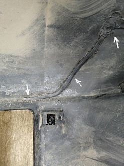 AA028168; Бампер передний; под паркт.; под омыват. (52119-60B20) для Toyota Land Cruiser 200 (2008 — 2012)/БУ; Оригинал; Р1, Мелкий дефект; 