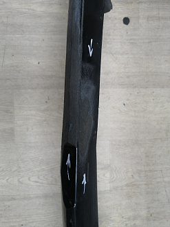 AA045782; Бампер передний, AMG; под паркт.; под омыват. (A1668854425) для Mercedes-Benz M-klasse III (W166) (2011-2015)/БУ; Оригинал; Р1, Мелкий дефект; 