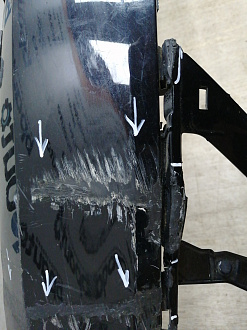 AA045702; Бампер передний; под паркт.; под омыват. (5СU807221A) для Volkswagen Jetta VI рест. (2015-2018)/БУ; Оригинал; Р2, Удовлетворительное; 