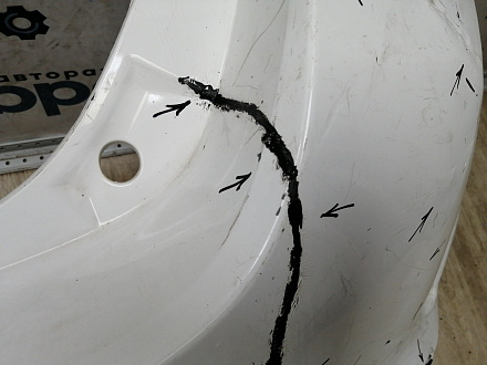 AA044958; Бампер задний; без паркт. (52159-02840) для Toyota Auris II (2013 — 2015)/БУ; Оригинал; Р2, Удовлетворительное; 