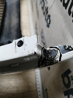 AA045686; Бампер передний, Track-Field; без паркт.; под омыват. (5N0807221T) для Volkswagen Tiguan I рест. (2011- 2016)/БУ; Оригинал; Р1, Мелкий дефект; 