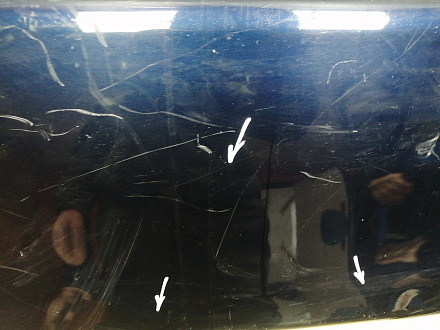 AA045921; Бампер задний; без паркт. (52159-12B30) для Toyota Corolla 150 рест. (2010-2013)/БУ; Оригинал; Р2, Удовлетворительное; 