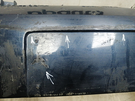 BA000244; Бампер передний; без паркт.; под омыват. (5M0807221N) для Volkswagen Golf Plus II (2009-2014)/БУ; Оригинал; Р2, Удовлетворительное; 