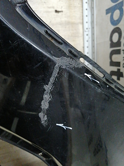 AA044981; Бампер передний; без паркт.; без омыват. (86511-2W000) для Hyundai Santa Fe III (2012 - 2015)/БУ; Оригинал; Р2, Удовлетворительное; 