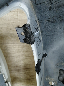 BA000097; Бампер передний, AMG; под паркт.; под омыват. (A2048807847) для Mercedes-Benz C-klasse III рест. (W204) (2011-2015)/БУ; Оригинал; Р1, Мелкий дефект; 